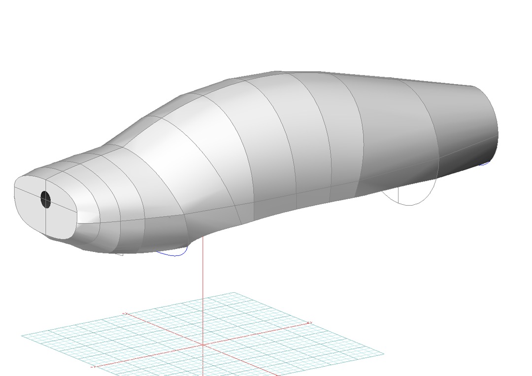 Dimona H36 Extended Canopy/Engine Cover (3D Model)