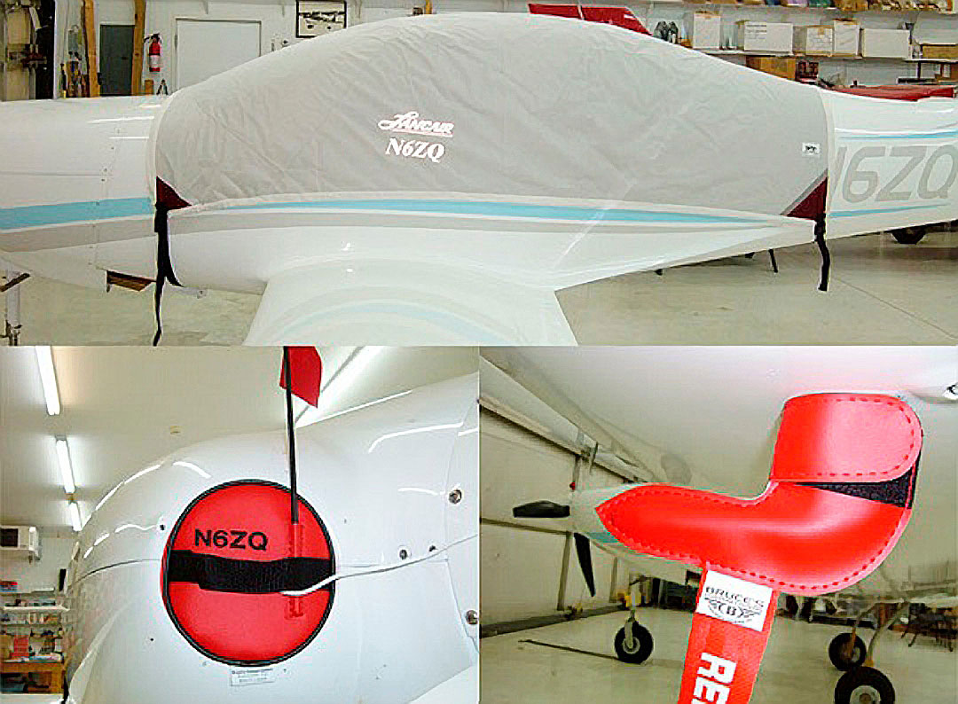 Recommended fly-away kit: Canopy Cover, Engine Inlet Plugs & Pitot Cover