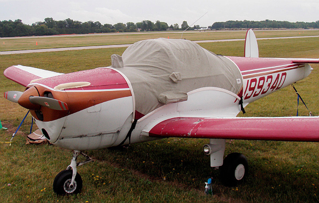 Ercoupe Canopy Cover, flat windshield model
