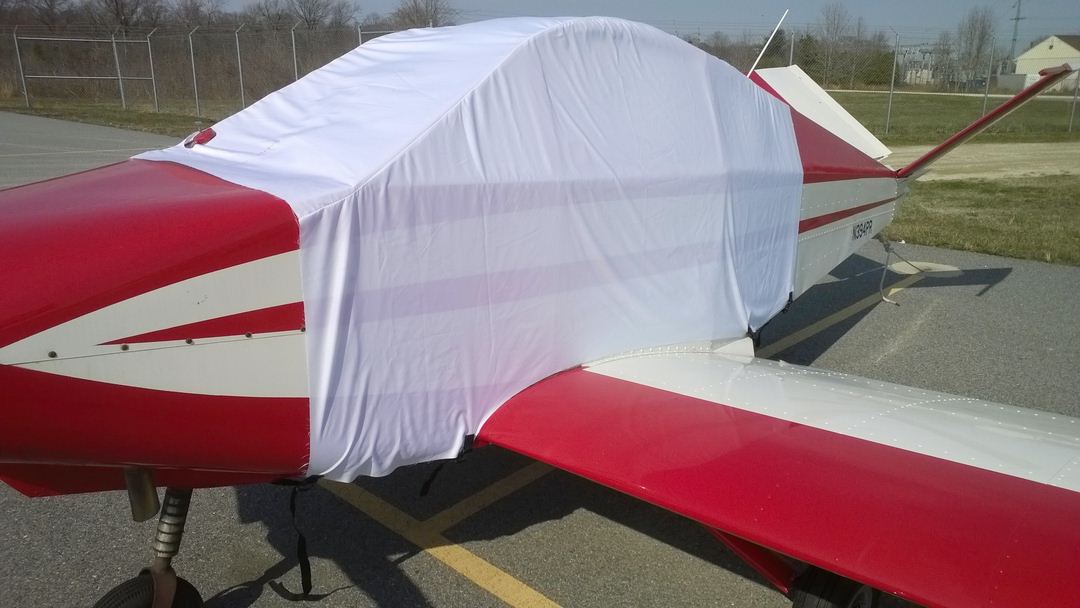 Davis DA-2A Extended Canopy Cover, test fit cover