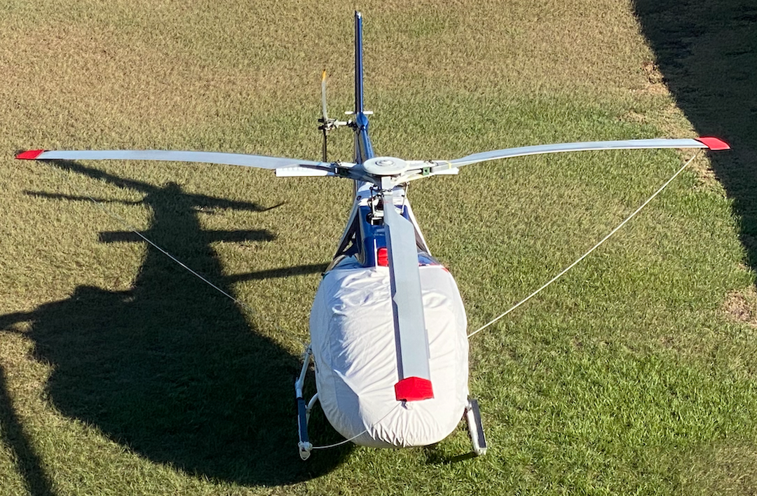 Airbus AS350 Bubble Cover, Blade Tie-Downs