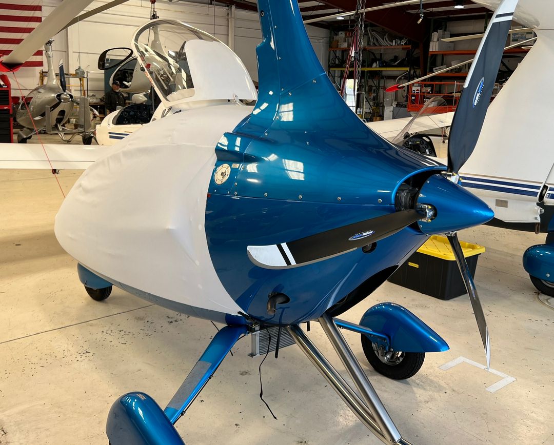 Autogyro Calidus Canopy/Nose Cover, test fit cover