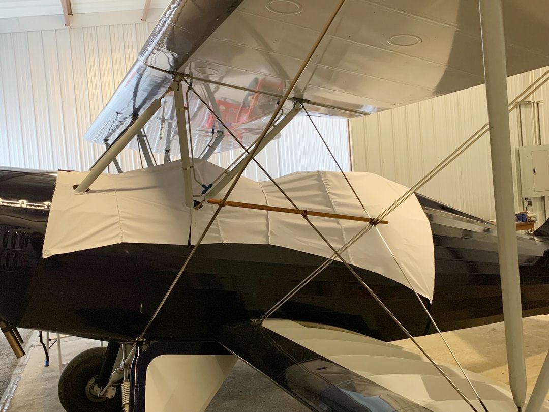 Hatz Biplane Canopy Cover, test fit cover