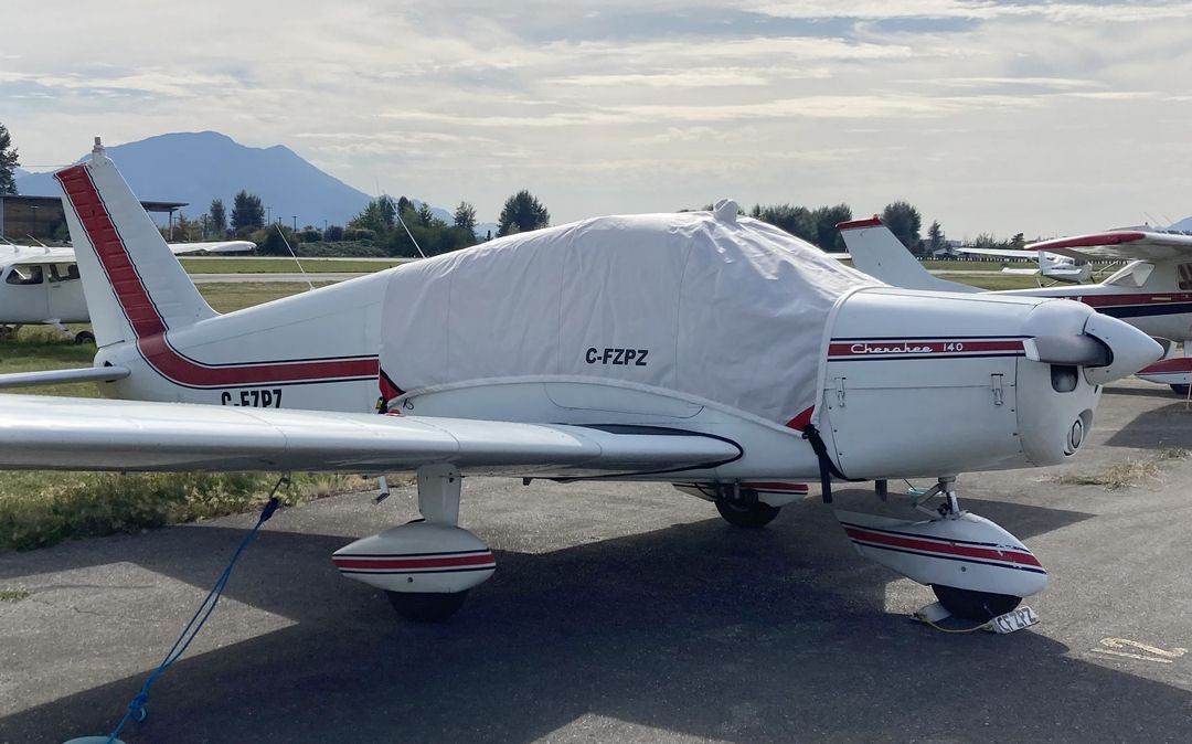 Piper PA-28-140 Canopy Cover, Snap/Belly Strap Type