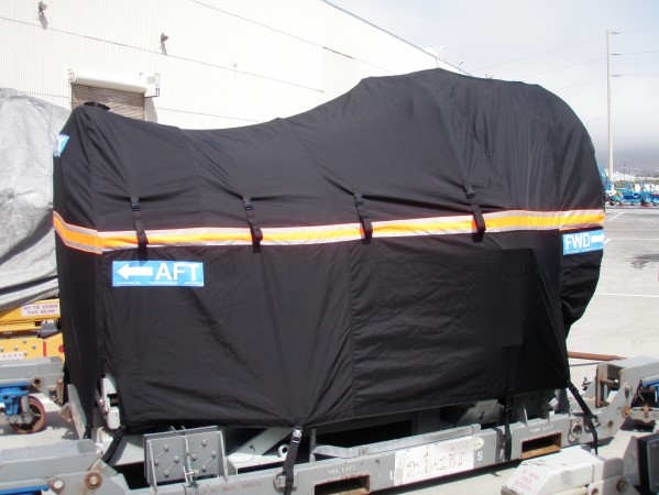 'Rain Cap' style off-link engine cover (IAE V2500 shown):