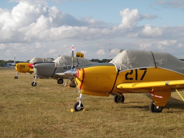 Grassy Tarmac at Oshkosh's Wittman Regional Airport: